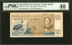 NETHERLANDS NEW GUINEA. Dutch Administration. 100 Gulden, 1954. P-16a. PMG Extremely Fine 40.