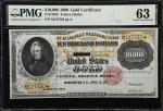 Fr. 1225h. 1900 $10,000 Gold Certificate. PMG Choice Uncirculated 63.