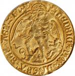 GREAT BRITAIN. Angel, ND (1509-26). London Mint; mm: castle with H/castle. Henry VIII. PCGS AU-58.