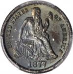 1877 Liberty Seated Dime. Proof-66 (PCGS).