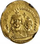 A.D. 613-641赫拉克利乌斯金币 极美