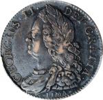 GREAT BRITAIN. 1/2 Crown, 1745-LIMA Year D.NONO. London Mint. George II. PCGS Genuine--Altered Surfa