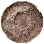 GUATEMALA, Guatemala City, 1 peso, 1894, 1/2-real counterstamp on a Lima, Peru, 1 sol, 1894 TF, NGC 