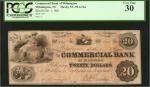 Wilmington, North Carolina. Commercial Bank of Wilmington. Feb. 1st, 1861. $20. PCGS Currency Very F