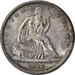 1840 Liberty Seated Half Dollar. Small Letters (a.k.a. Reverse of 1839). WB-104. Repunched Date. MS-