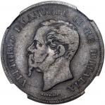 世界铜币2枚一组，包括1862N意大利5分，及1862年比利时10分，分别评NGC VF20BN及VF Details有环境损害，#4623128-061及4623128-023