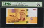 COMOROS. Banque Centrale des Comores. 10,000 Francs, 2006. P-19. PMG Gem Uncirculated 66 EPQ.