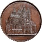 BELGIUM. Tornai. Cathedral of Our Lady Bronze Medal, ND (1849). UNCIRCULATED.