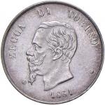 Savoy Coins. Studi per la monetazione del Regno (1860-1861) Torino - 50 Centesimi 1861 saggio eroso 