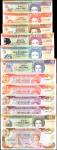 BELIZE. Lot of (12). Mixed Banks. Mixed Denominations, Mixed Dates. P-Various. About Uncirculated to