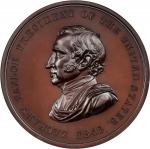 1849 Zachary Taylor Indian Peace Medal. Bronze. Second Size. Julian IP-28, Prucha-47. First Reverse.