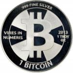2013 Casascius 1 Bitcoin. Loaded. Firstbits 1AgJYh8i. Series 3. Silver. Proof-69 Deep Cameo (PCGS).