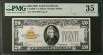 Fr. 2402*. 1928 $20 Gold Certificate Star Note. PMG Choice Very Fine 35.