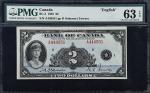CANADA. Bank of Canada. 2 Dollars, 1935. BC-3. PMG Uncirculated 63 EPQ.