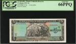 EL SALVADOR. Banco Central de Reserva. 5 Colones, 1974. P-117a. PCGS Currency Gem New 66 PPQ.