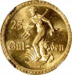 POLAND. Danzig (Free City). 25 Gulden, 1930. Berlin Mint. NGC MS-65.