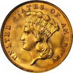 1888 Three-Dollar Gold Piece. MS-66+ (PCGS). CAC.