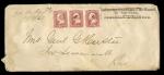 Custer, George Armstrong. Indian Campaign date. Autographed Military Envelope. 8 1/2" by 3 3/4". "30