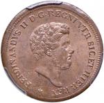 Italian mints. NAPOLI Ferdinando II (1830-1859) 3 Tornesi 1854 - Magliocca 728 CU In slab PCGS MS65R