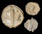 MIXED LOTS. Trio of Lead Seals (3 Pieces), 6th-12th Centuries. GRADES: VERY FINE TO CHOICE VERY FINE