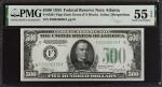 Fr. 2201-Fdgs. 1934 $500 Federal Reserve Note. Atlanta. PMG About Uncirculated 55 EPQ.