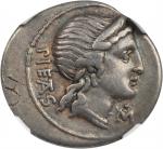 ROMAN REPUBLIC. M. Herennius. AR Denarius (3.84 gms), Rome Mint, ca. 108/7 B.C.