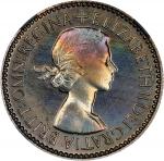 1953年英国6便士。伦敦铸币厂。GREAT BRITAIN. 6 Pence, 1953. London Mint. Elizabeth II. NGC PROOF-67.