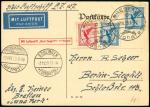 Foreign Countries1929 (17 Oct.) first flight airmail postcard from Breslau to Berlin via Boblingen a
