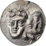 THRACE. The Danubian District. Istros. AR Drachm, ca. 340/30-313 B.C. ANACS AU 50.