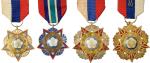民国时期陆海空军甲种一等、二等，乙种一等、二等奖章各一枚 优美