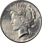 1927 Peace Silver Dollar. MS-65 (PCGS).