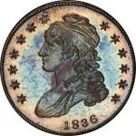 1836 Capped Bust Half Dollar. Lettered Edge. Overton-109. Rarity-8 as a Proof. Lettered Edge. Proof-
