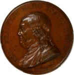 1786 Benj. Franklin Natus Boston Medal. Original Dies. By Augustin Dupre. Adams-Bentley 14, Betts-62