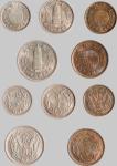 民国二十六年（1937年）冀东政府五厘、壹分铜币、五分、壹角、两角镍币各一枚