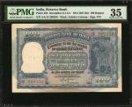 1957-62年印度储备银行100卢比。INDIA. Reserve Bank of India. 100 Rupees, ND (1957-62). P-43b. PMG Choice Very F