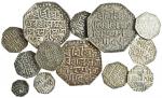 Assam, Lakshmi Simha (1770-80), octagonal country-made Rupees (3), Sk. 1693, 1695, 169-, Quarter-Rup