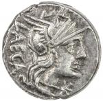ROMAN REPUBLIC: M. Porcius Laeca, AR denarius (3.65g), Rome, Crawford-270/1; Sydenham-513, struck 12