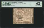 CC-54. Continental Currency. November 2, 1776. $30. PMG Choice Uncirculated 63 EPQ.