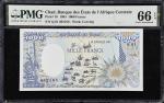 CHAD. Banque des Etats de lAfrique Centrale. 1000 Francs, 1985. P-10. PMG Gem Uncirculated 66 EPQ.