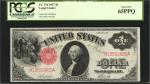 Fr. 37a. 1917 $1 Legal Tender Note. PCGS Currency Gem New 65 PPQ.