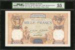 FRANCE. Banque de France. 1000 Francs, 1927-30. P-79a. PMG About Uncirculated 55.
