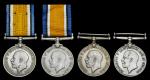 British War Medal 1914-20 (4) (L.32229 Gnr. W. U. Jones. R.A., 94573 Dvr. R. H. Jones. R.A., 138281 