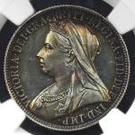 GREAT BRITAIN Victoria ヴィクトリア(1837~1901) Florin 1893 NGC-PF64 Cameo トーン Proof UNC+