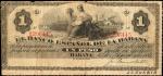 CUBA. Banco Espanol de la Habana. 1 Peso, 1872-83. P-27. Choice Fine.