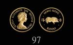 1983年香港伊莉莎伯二世猪年精铸金币1000元