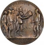 KARL GOETZ MEDALS. France - Germany - Great Britain - Italy. The Hour of Reckoning Cast Bronze Medal