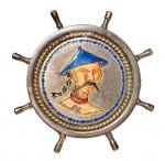 清代水师水兵像铜章一枚