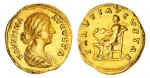 Roman Imperial. Faustina, Jr., Augusta (147-175). AV Aureus, struck under Marcus Aurelius, 161-164. 