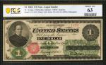 Fr. 16. 1862 $1 Legal Tender Note. PCGS Banknote Choice Uncirculated 63.