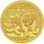 2010年熊猫纪念金币1/20盎司 完未流通